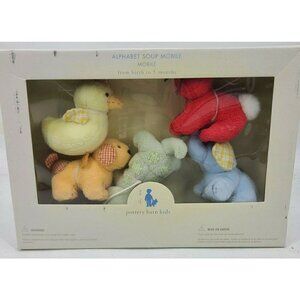 New in Box Pottery Barn Kids Alphabet Soup Mobile Mozarts Lullaby